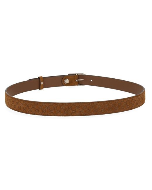 Gucci Brown Reversible Leather Belt for men