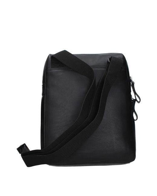 Piquadro Black Crossbody Bags Leather