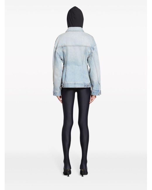Balenciaga Blue Hourglass Denim Jacket