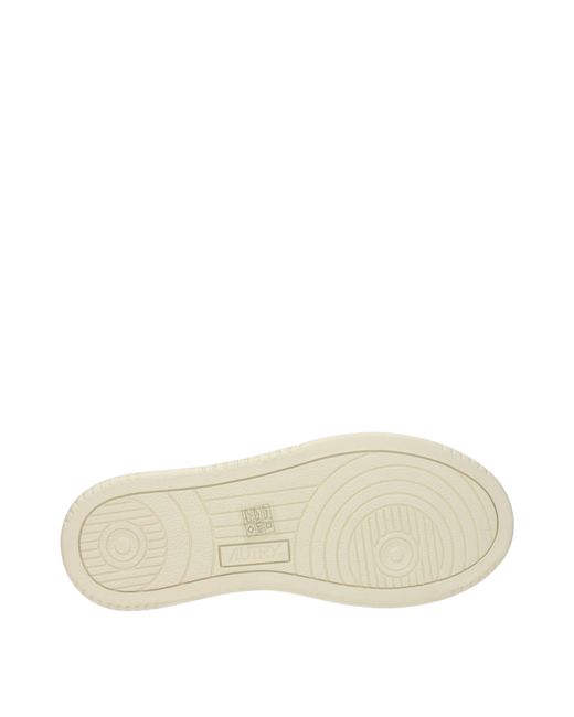Autry White Sneakers Dallas Donna Pelle Bianco/Bianco