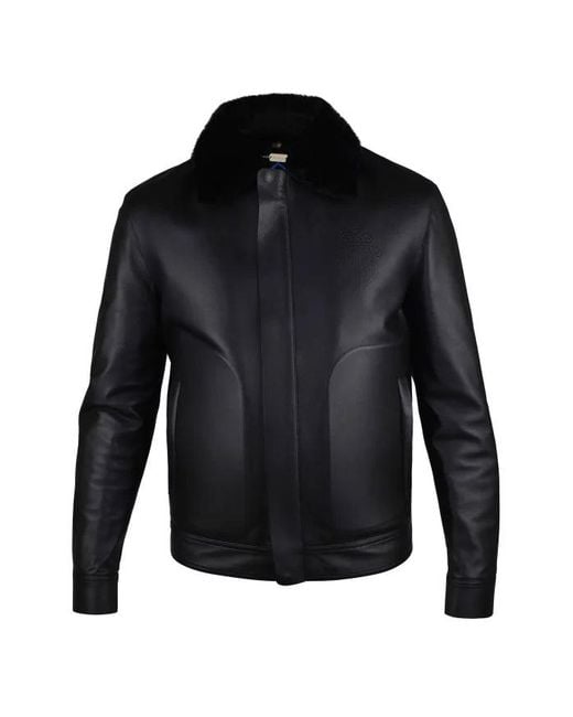 Billionaire Black Leather Jacket