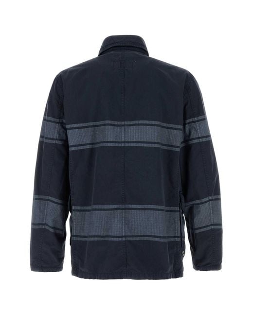 Fay Blue Two-Tone Cotton Jacket for men