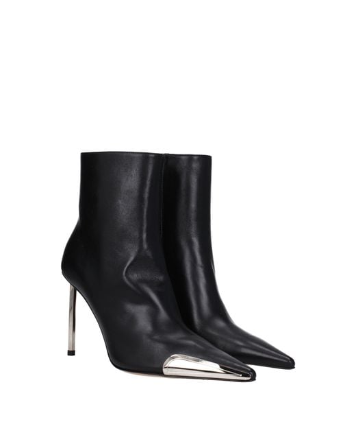 Off-White c/o Virgil Abloh Black Stivaletti Donna Pelle Nero for men