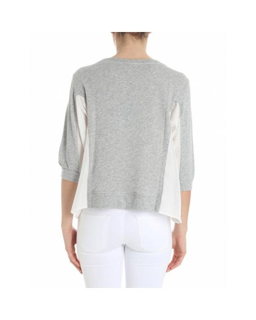 Emporio Armani Gray Cotton Sweatshirt