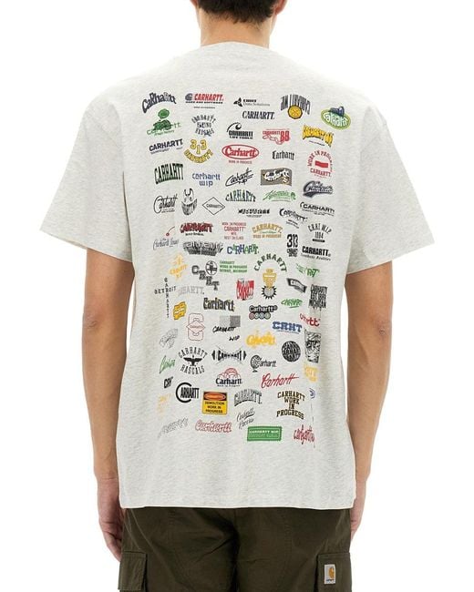 Carhartt Gray Tshirt With Logo