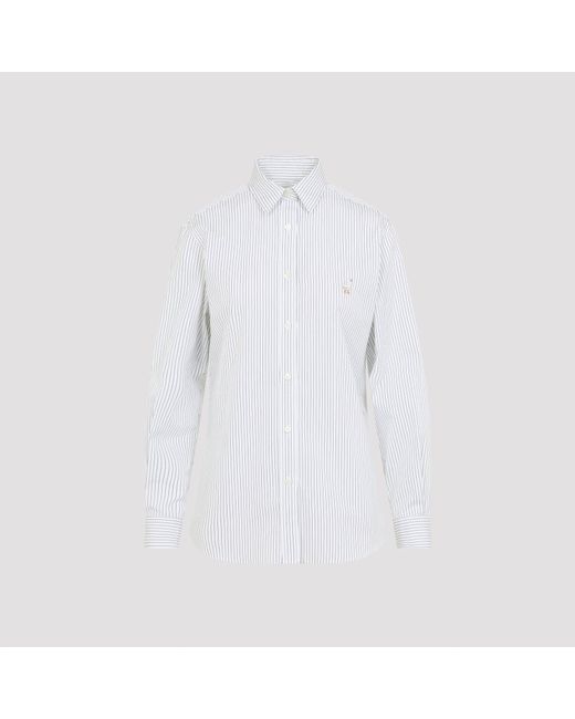 Moschino Gestreept Overhemd in het White