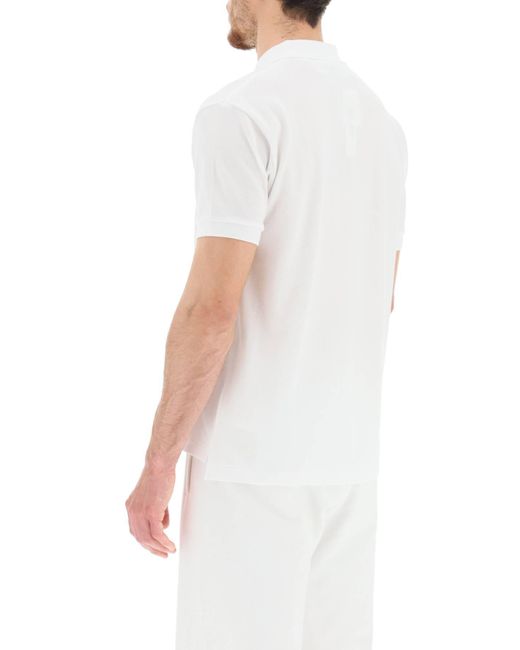 COMME DES GARÇONS PLAY Comme Des Garcons Spelen Hartpolo Shirt in het White