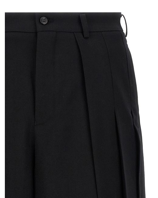 Comme des Garçons Black Plissierte Bermuda -Shorts