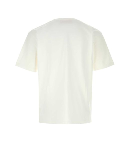 Valentino Garavani White Cotton T-Shirt for men