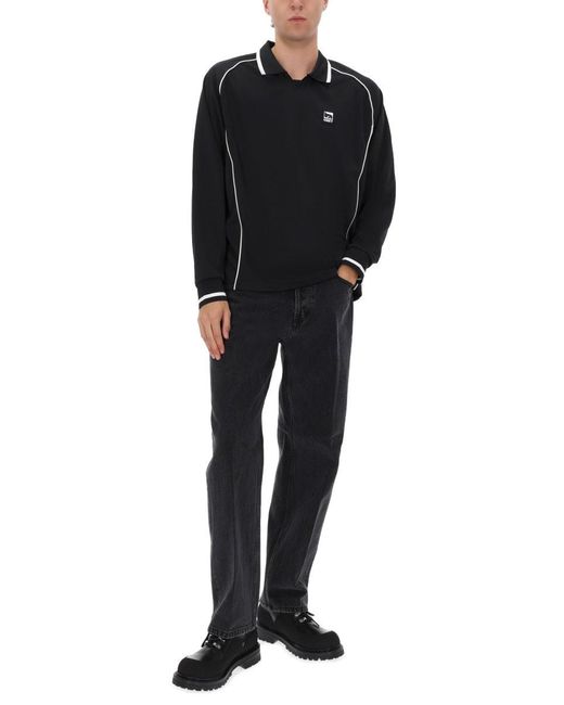 Obey Black Cotton Jeans for men