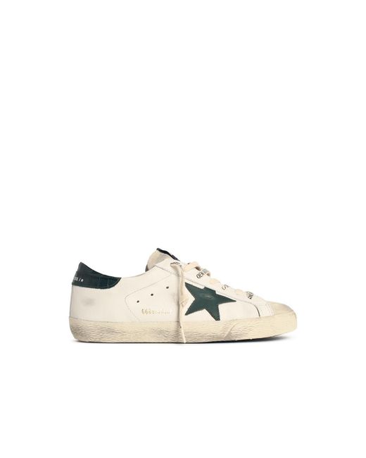 Golden Goose Deluxe Brand White 'Super-Star' Nappa Leather Sneakers for men