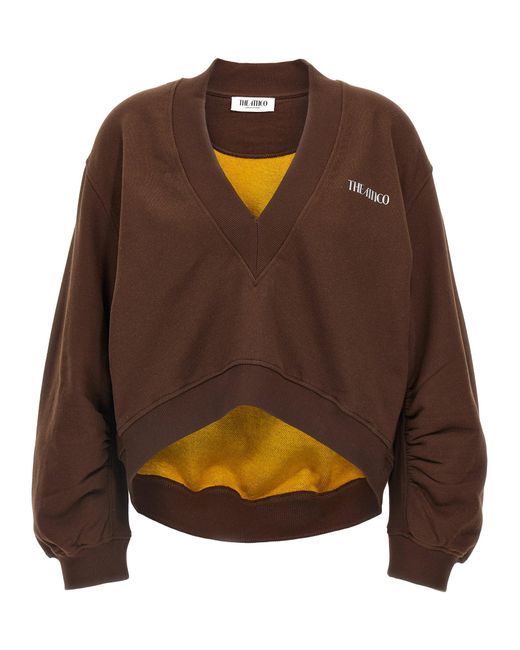 3D Logo Felpe Marrone-Donna di The Attico in Brown