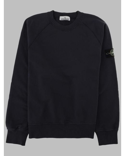 Stone Island Black Classic Cotton Sweatshirt