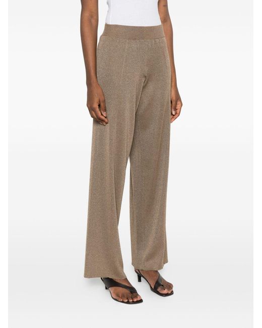 Fabiana Filippi Natural Wide-Leg Trousers