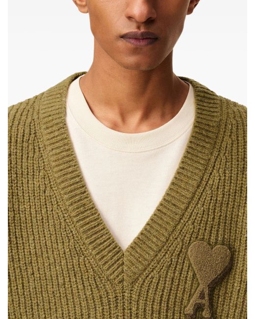 AMI Green ICH'm Gehen Sie zum Paris Sweater College.