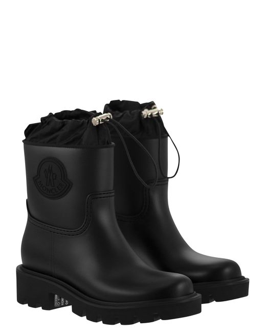 Moncler Kickstream Rain Boots in Black for Men | Lyst