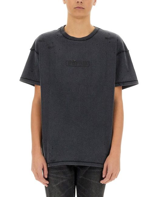 Purple Brand Black Inside Out T-Shirt for men