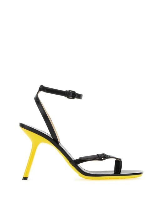 Loewe White Leather Petal Sandals for men