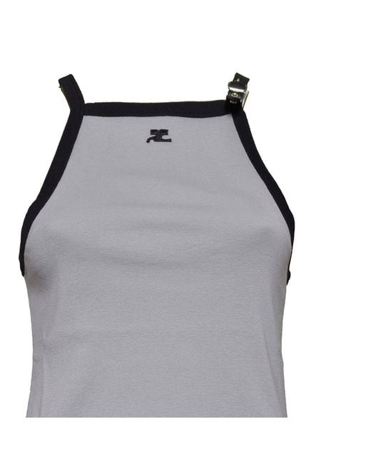 Courreges Top in het Gray