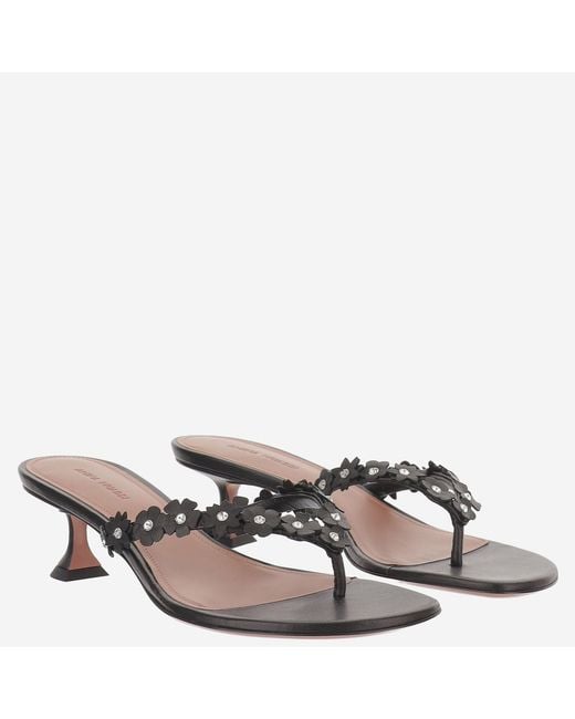 AMINA MUADDI Brown Janis Leather Sandals