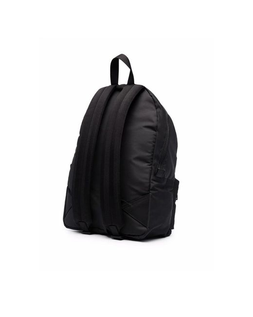 Alexander McQueen Black Logo Backpack for men