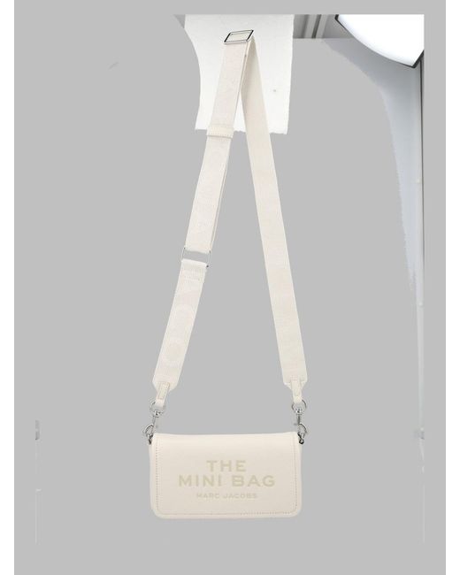 Marc Jacobs White Mini Crossbody Bag With Adjustable Strap