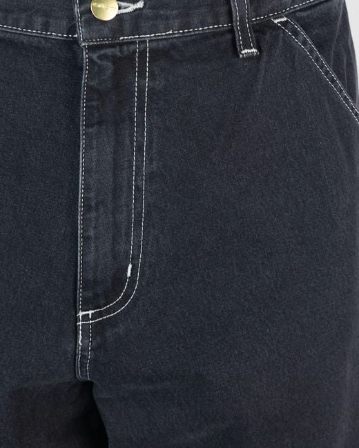 Carhartt Pantalone Single Knie Zwart in het Blue voor heren