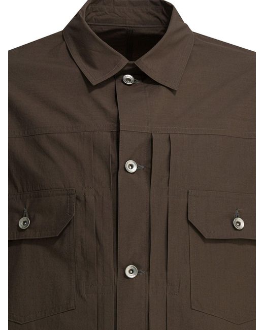 Sacai "typewriter" Overshirtjack in het Brown