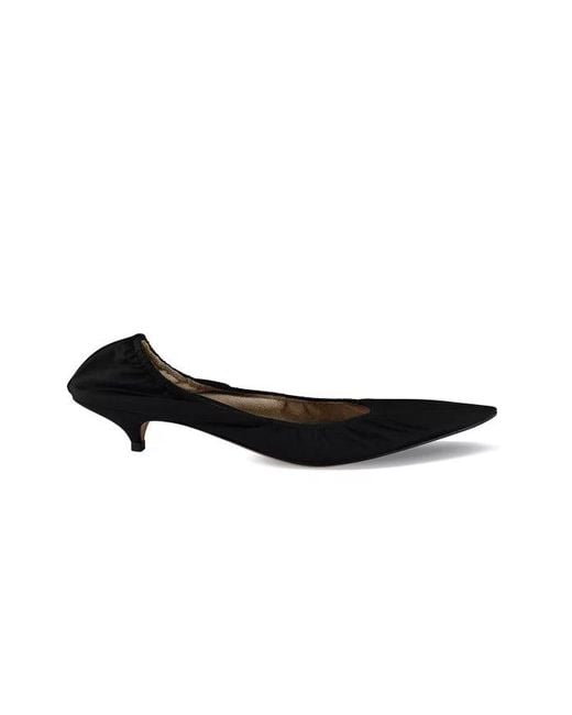 The Row Black Liisa Pumps