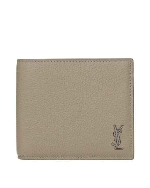 Saint Laurent Natural Wallet Leather