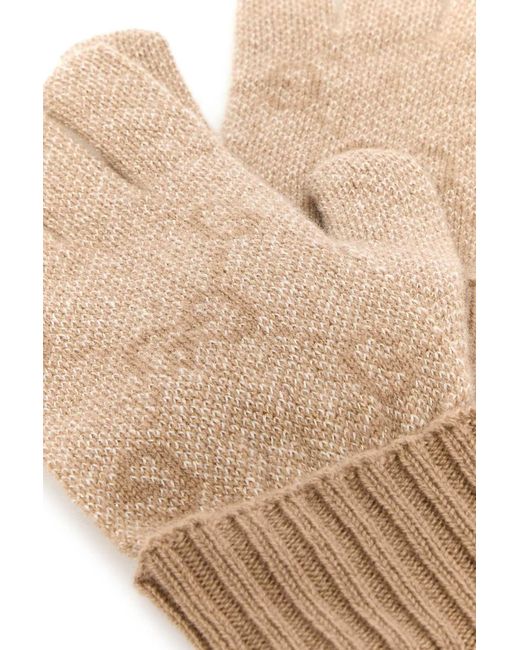 Gucci Brown Logo Gloves