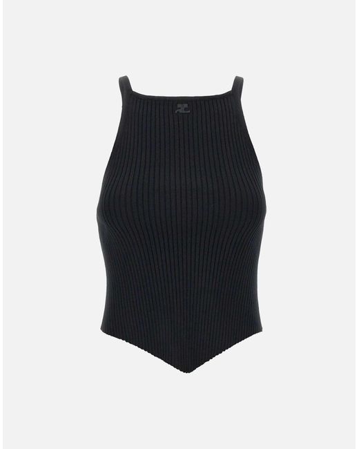 Courrreges Firma La Parte di Courreges in Black