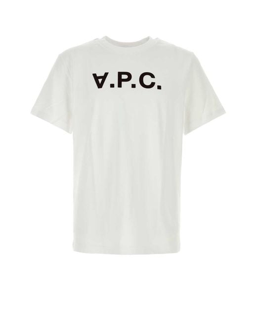 A.P.C. White T-Shirt Standard Grand Vpc