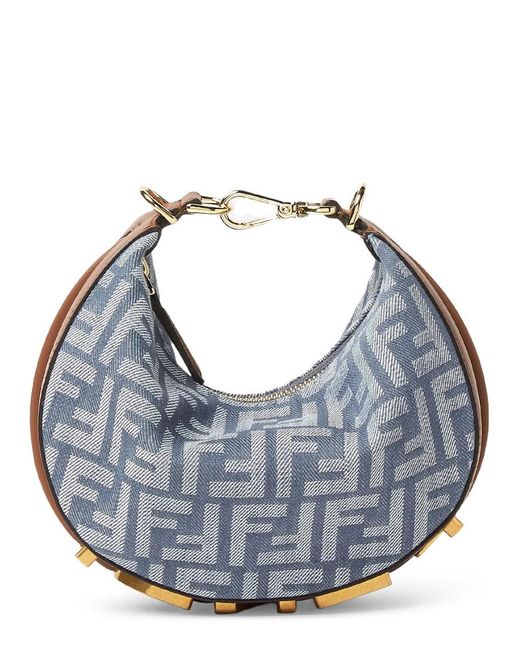 Fendi Blue Bag "graphie" Mini