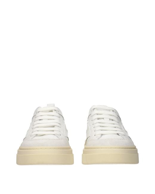Ferragamo White Sneakers Cassina Leather/Light for men