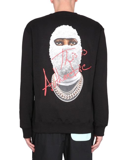 Ih Nom Uh Nit Black Sweatshirt With Print for men