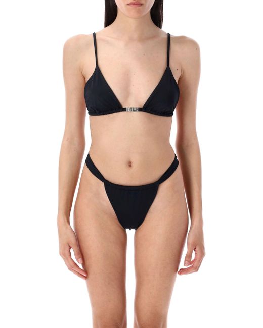 Let's Swim Black Ruched Bikini Bottom