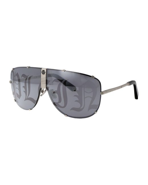 Philipp Plein Gray Sunglasses