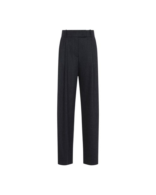 Giorgio Armani Blue Swamp Wool Trousers