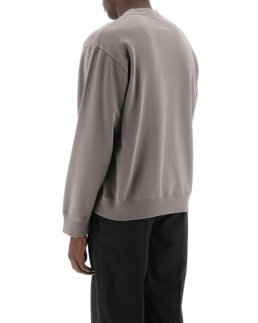 Sweat-shirt avec imprimé de logo numérique MM6 by Maison Martin Margiela pour homme en coloris Gray