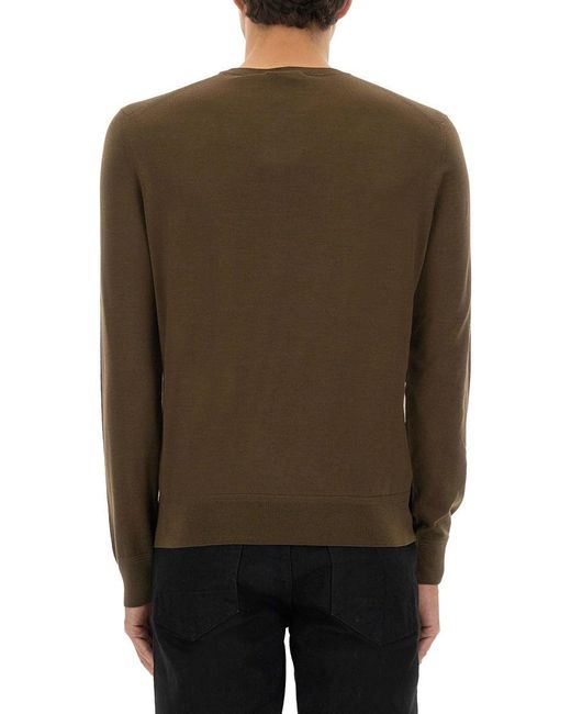 Tom Ford Brown Solid Sweater for men