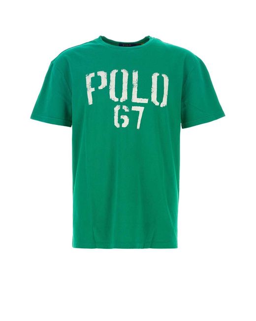 Polo Ralph Lauren Green Grass Cotton T Shirt