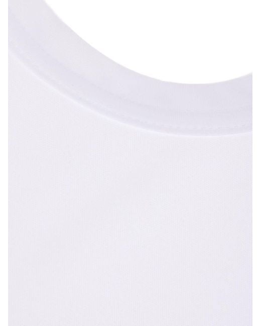 Comme des Garçons White Logo Jersey Tank Top