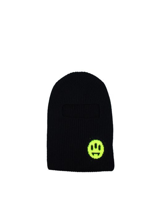 Barrow Black Cappelli Balaclava Uomo Lana Nero