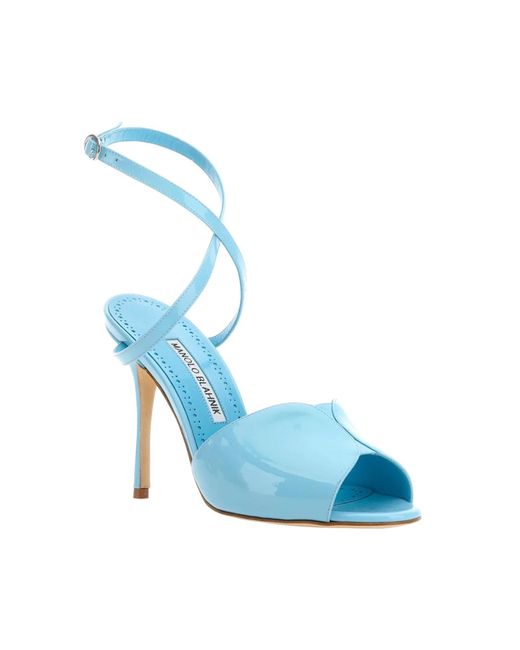 Manolo Blahnik Blue Hourani 105 Sandals