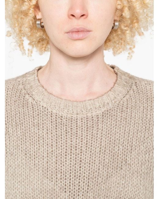 Avant Toi Natural Cashmere Crewneck Pullover