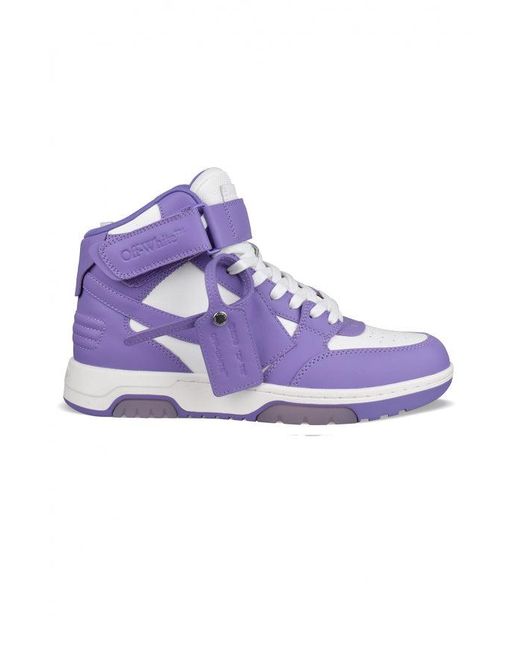 Off-White c/o Virgil Abloh Purple Out Of Office Mid Sneakers for men
