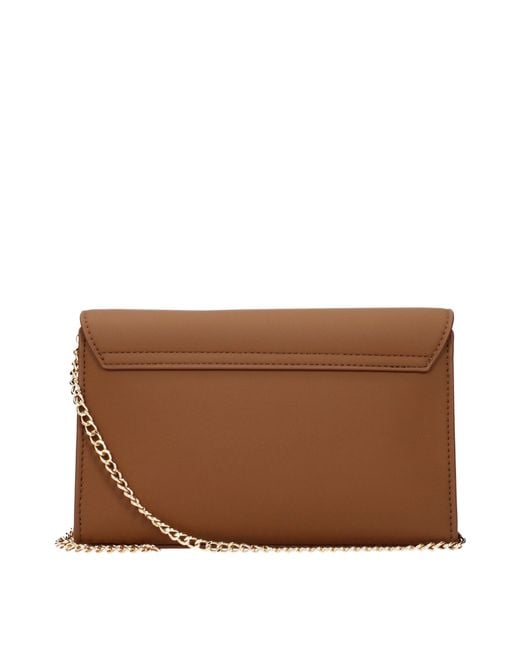 Love Moschino Brown Pochette Polyurethane/Camel