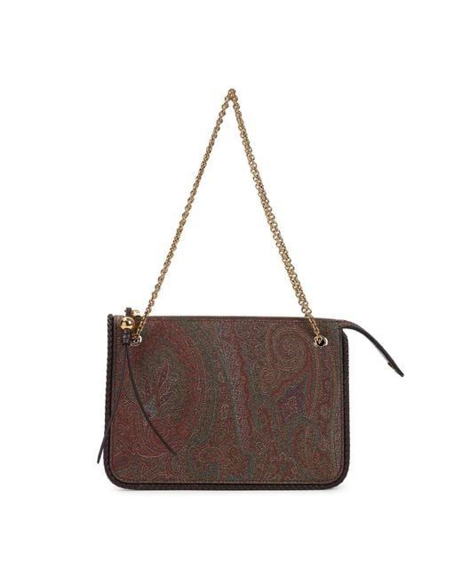 Etro Brown Crossbody Clutch Arnica Bag