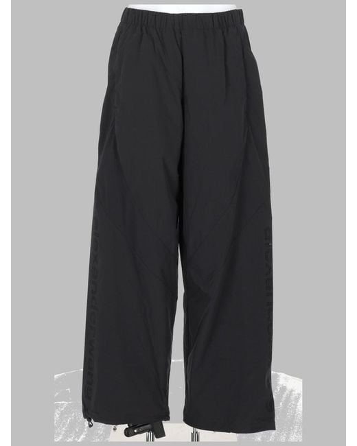 Alexander Wang Gray Wide-Leg Pull-On Pants